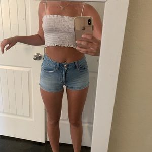 American eagle super stretch high waisted shorts